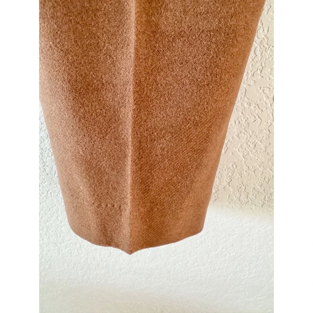 Octobre Editions Trousers Wool Blend Brown Camel Slim Fit Size 40 Mens 32x27